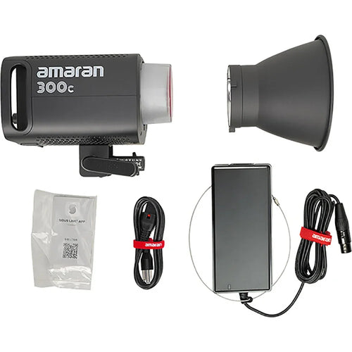300C RGB COB Video Light 2500K-7500K CCT with G/M Adjustment Hyper Reflector APP Control for Video Recording by Aputure