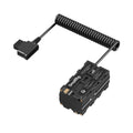D-Tap to Dual-Sided for NP-F Dummy Battery, with USB-C DC Port LED Display for Monitor Wireless Video Transmitters 4884