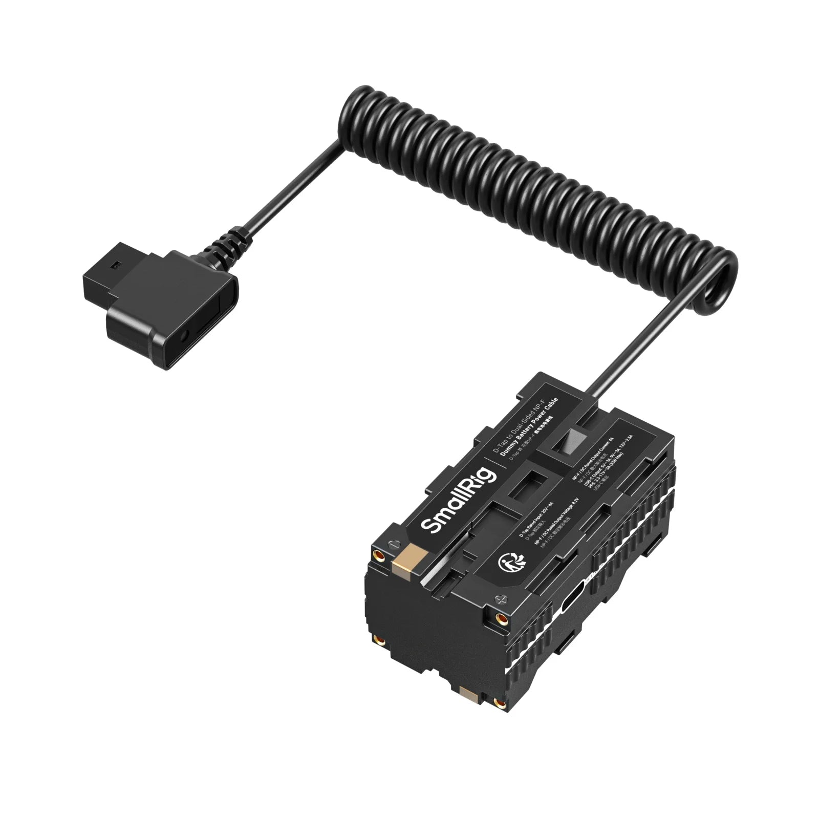 D-Tap to Dual-Sided for NP-F Dummy Battery, with USB-C DC Port LED Display for Monitor Wireless Video Transmitters 4884