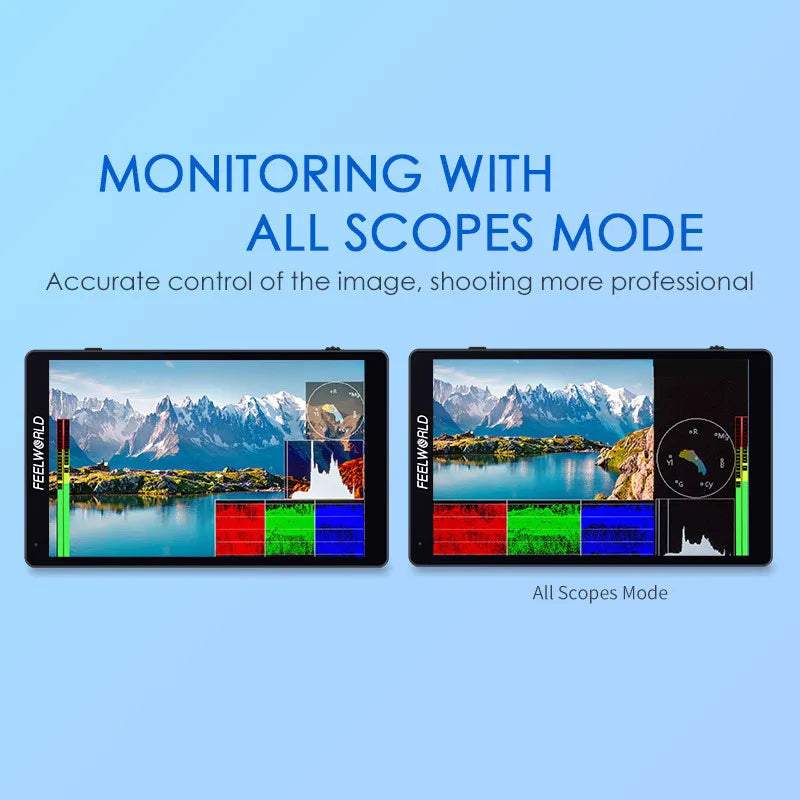 FEELWORLD F7 PRO 7" 4K 60Hz Camera Monitor for DSLR with 3D LUT Color Grading IPS Touch Screen 1920x1200 HDMI Input/Output