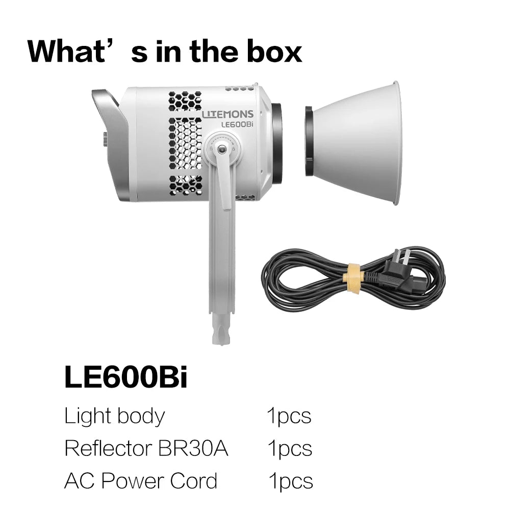 New Godox LITEMONS LE600Bi Bi-color LED Light Photography COB Video Light Live Short Videos for Filmmaking Live Streaming