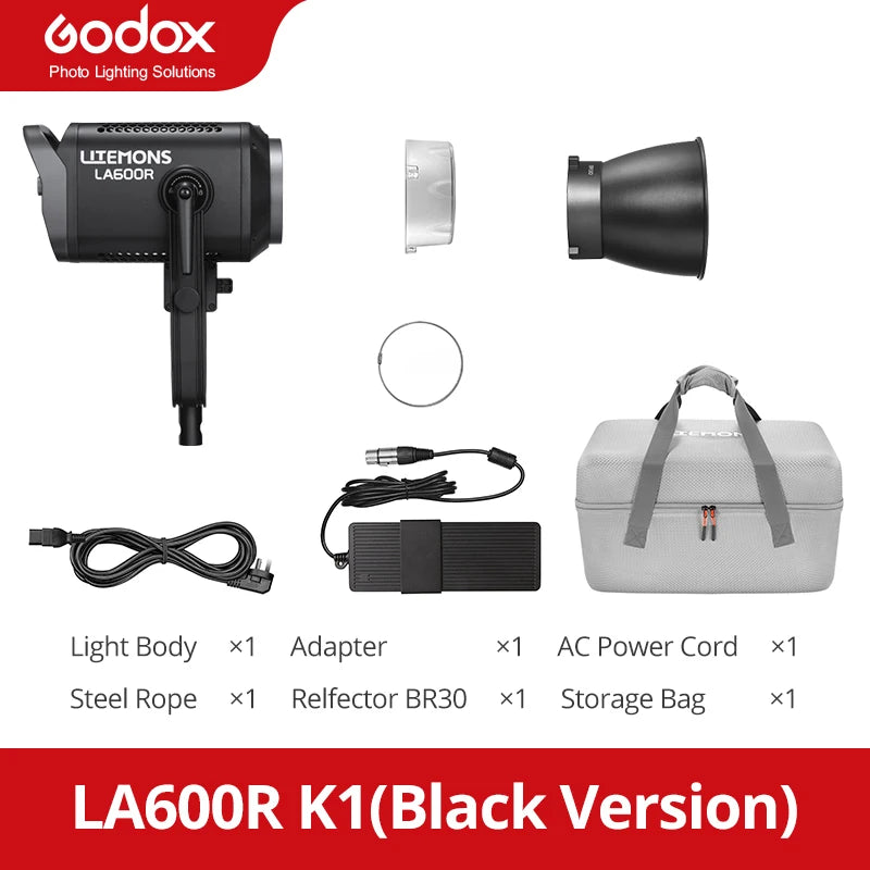 Godox LA600R LA600BI 600W RGB Full-Color LED COB Video Light Supports HSI/RGBW/GEL/FX Modes for Photographic Lighting
