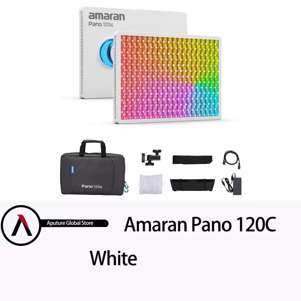 Amaran Pano 120c RGB LED Panel Video Light 120W Full Color Photography Fill Light for Filming Interview Recording
