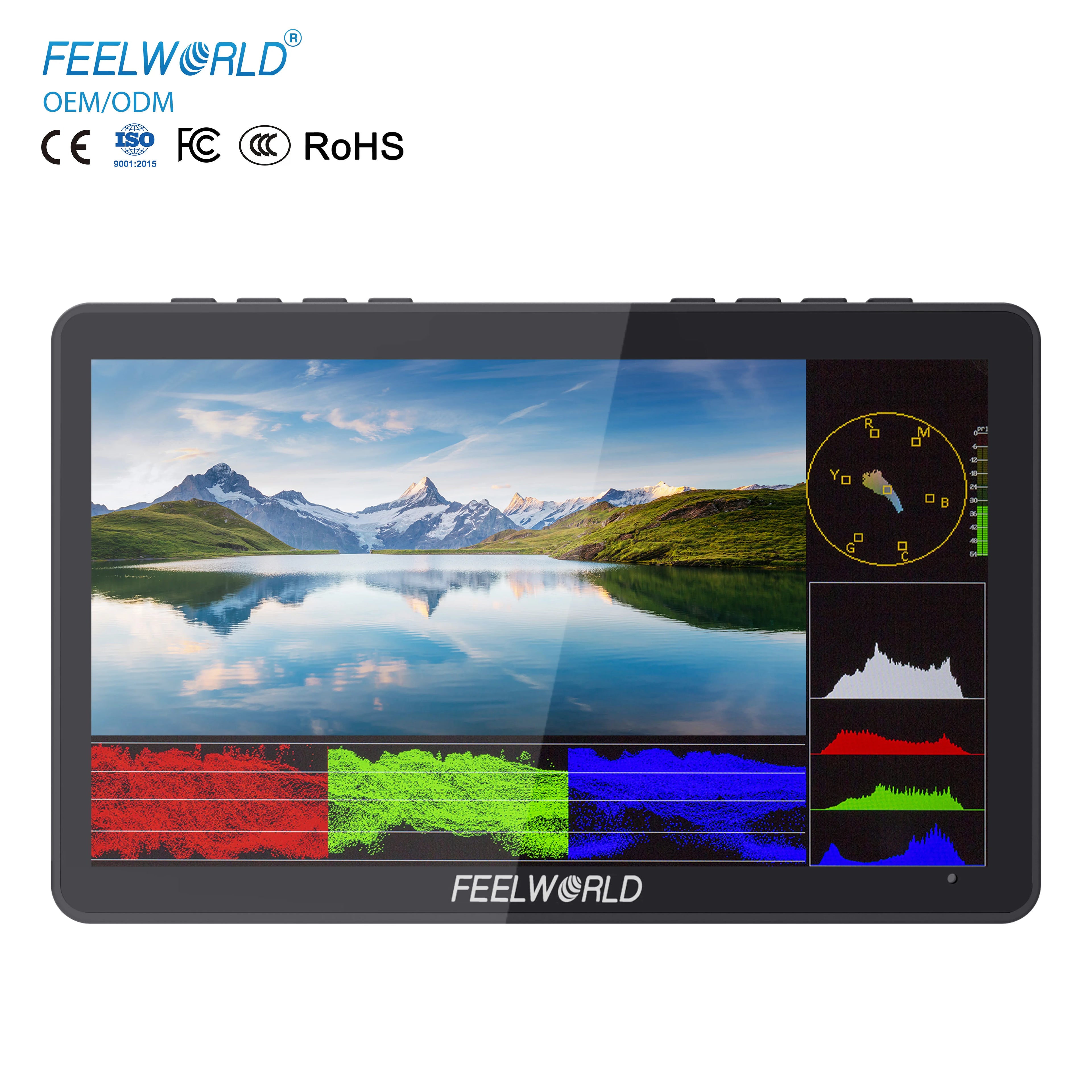 6 Inch FEELWORLD F5 PRO V4 3D LUT 4K HDMI Input Output Touch Screen Monitor for DSLR Camera Monitor Camera Dslr Field Monitor