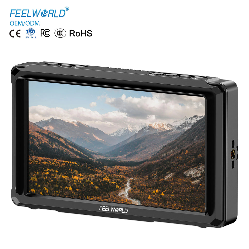 FEELWORLD FW568 PRO 6" 1200nit High Bright Camera Monitor W/ 4K HDMI 60Hz & 3D LUT Support LOGO Custom OEM Factory Direct