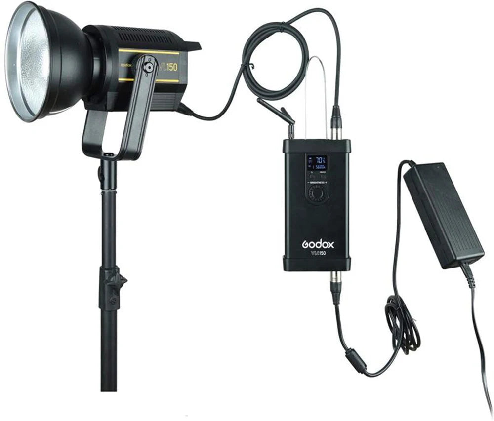 Godox VL150 VL200 VL300 150W 5600K White Version LED Video Light Continuous Output With Bowens Mount U-Type Bracket Studio Light