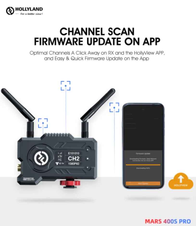 Hollyland Mars 400S PRO 400FT 4K Wireless HD Video Transmission System SDI/hollyland mars 400s Pro Wireless Video
