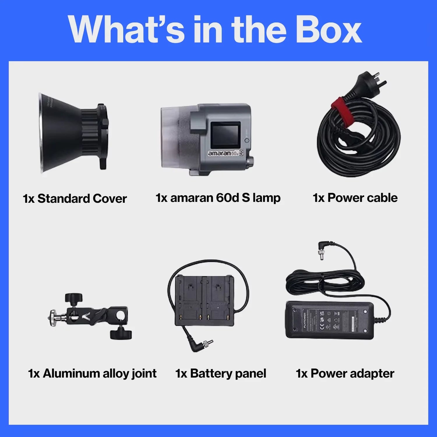 For for 60D S Series COB LED Video Light Mini 60W AC/DC Powered 2700K-6500K Photography & Studio Lighting