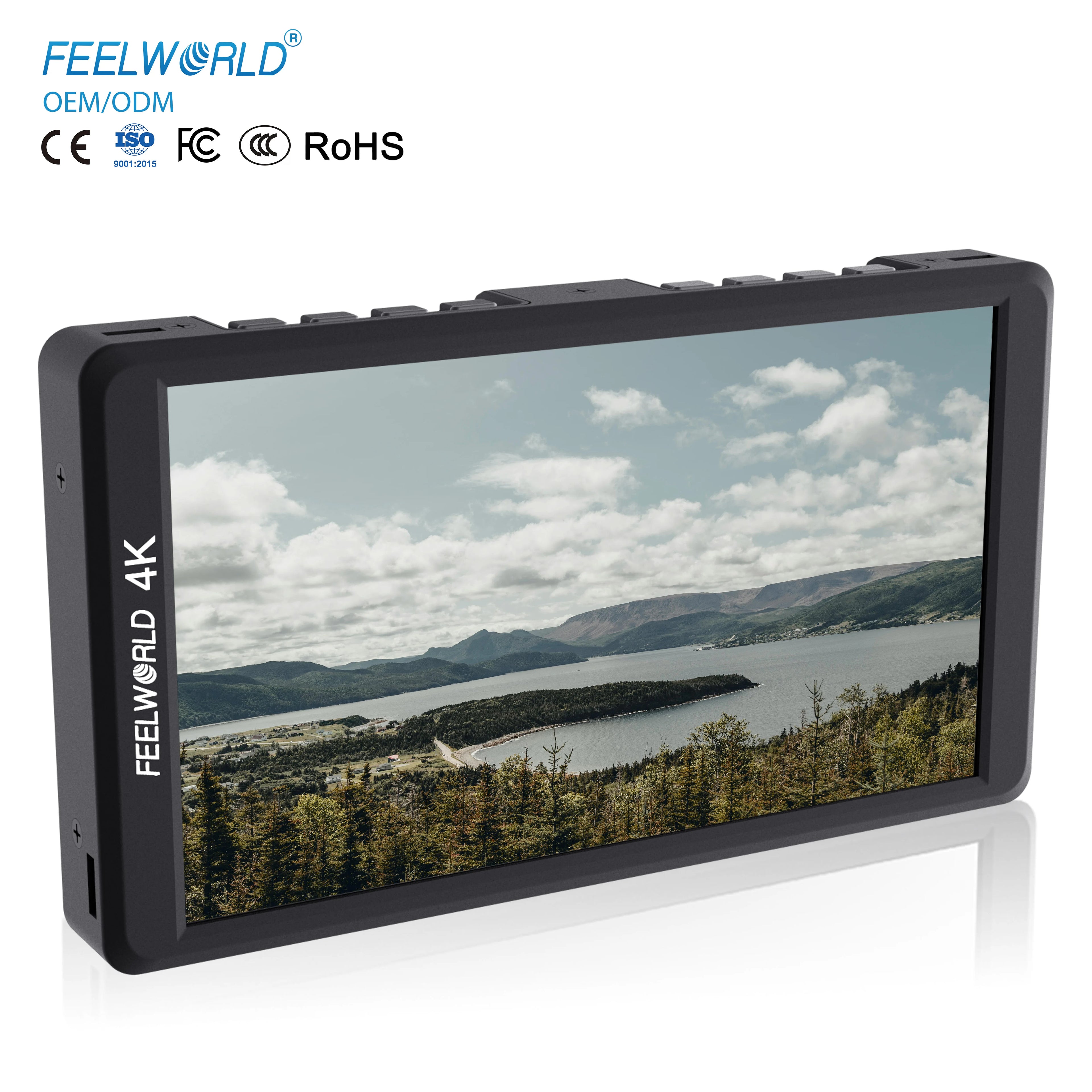 FEELWORLD F570 5.7" Full HD 1920x1080 On-camera Monitor with for Input/Output IPS Panel Stereo Headphone 460cd/m Brightness