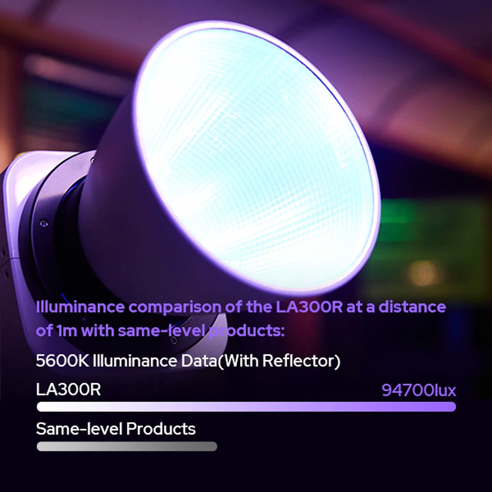 Godox Litemons LA300Bi LED Light Two-color Video Light 3300-7500K LED COB Bowens Mount Photography Lighting App Control