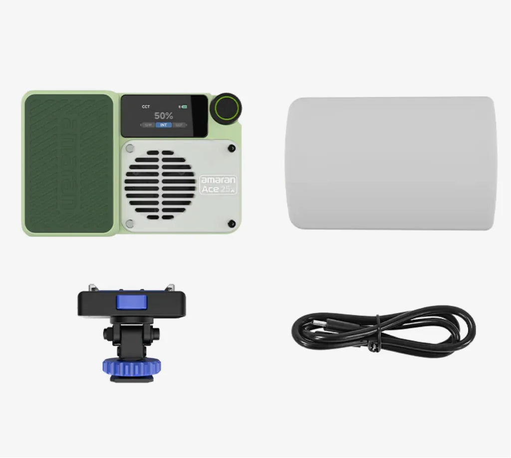 Aputure Amaran Ace 25x 25-Watt Handheld Dual Color Temperature Fill Light Built-in Lithium Battery Photographic Lighting