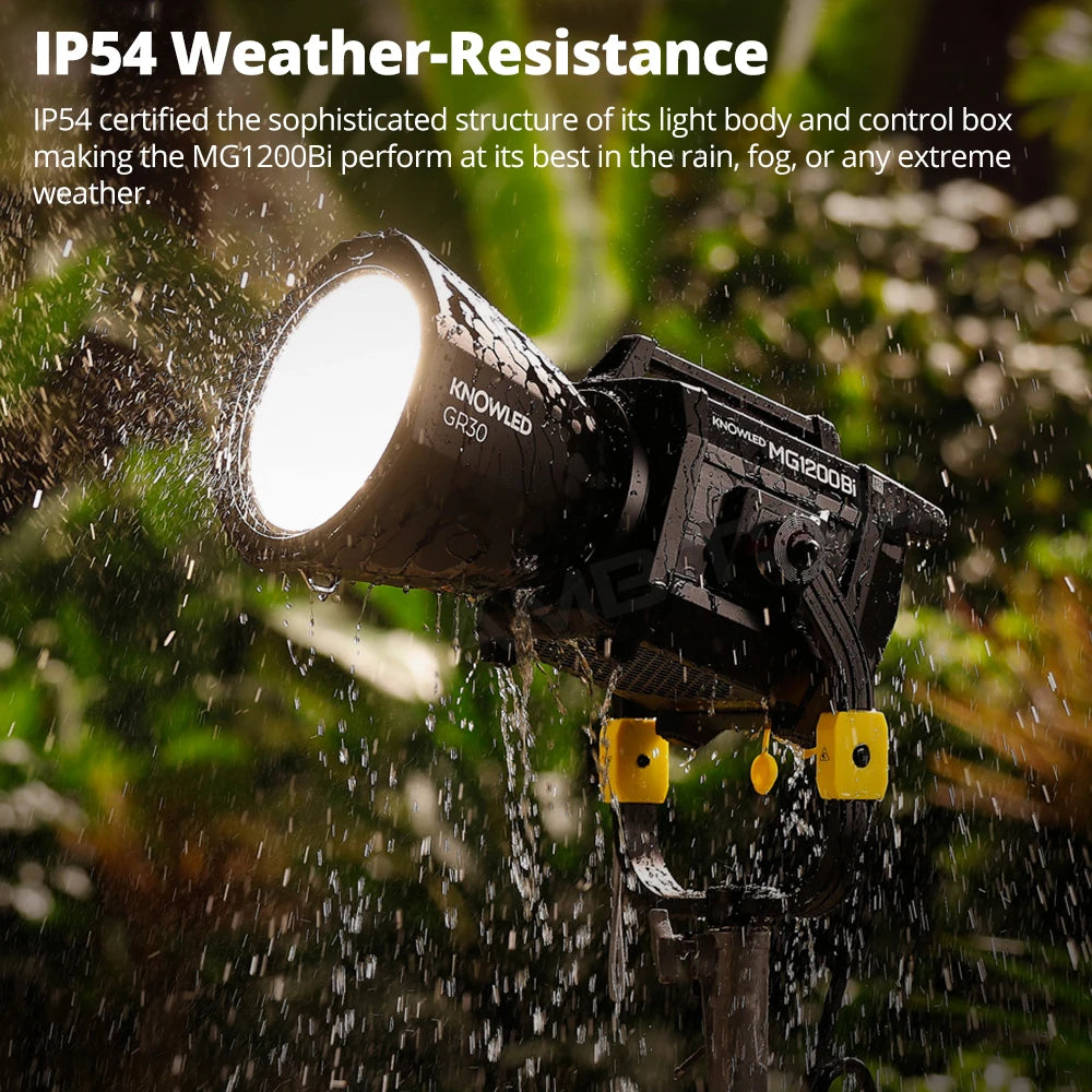 Godox KNOWLED MG1200Bi LED Video Light Bi-Color /Maximum Power: 1400W Full Output Built-in FX Effects with Portable Case