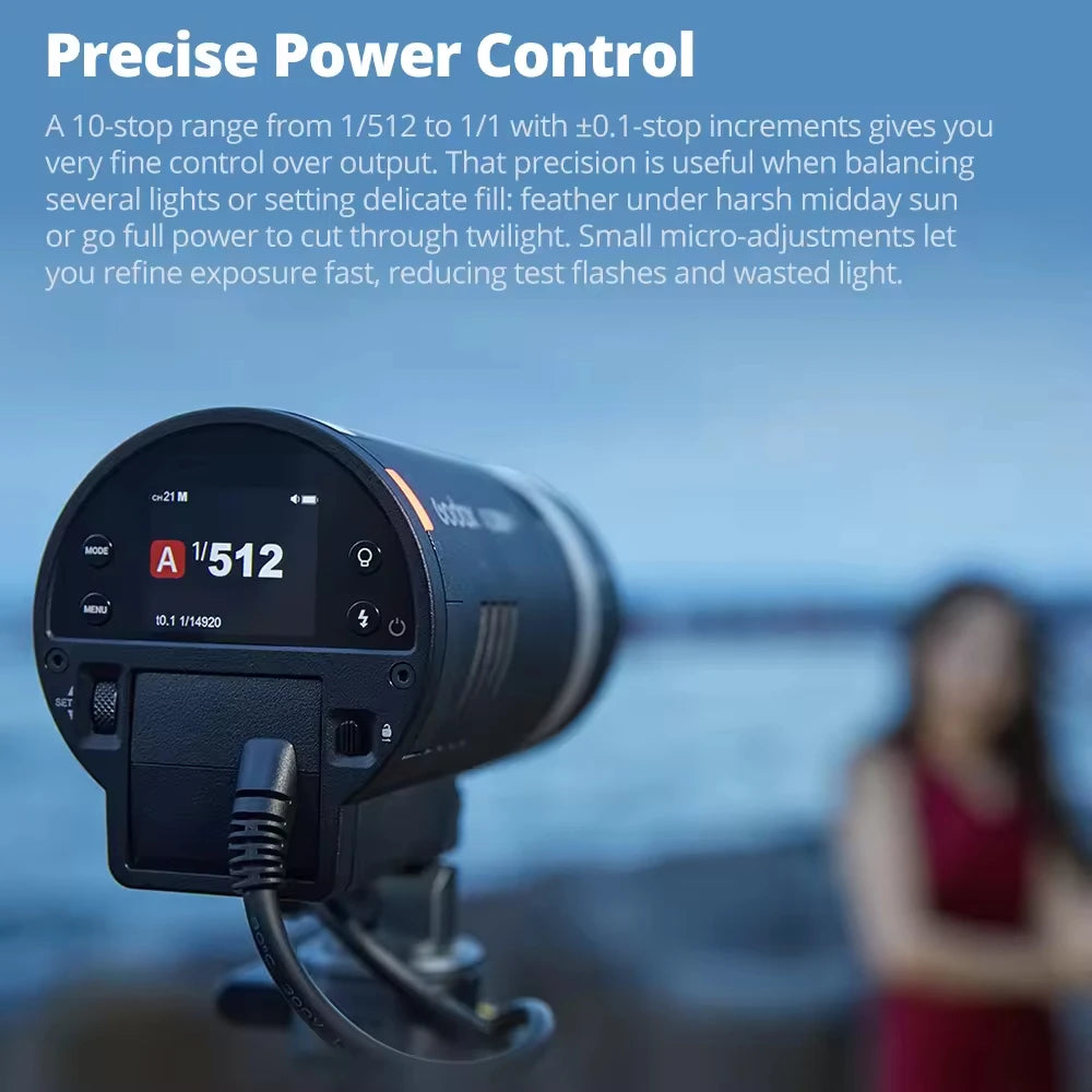 Godox Ad300pro II Wholesale Integrated Outdoor Portable Photography Flash with Wireless Remote Control Rechargeable 300W Metal