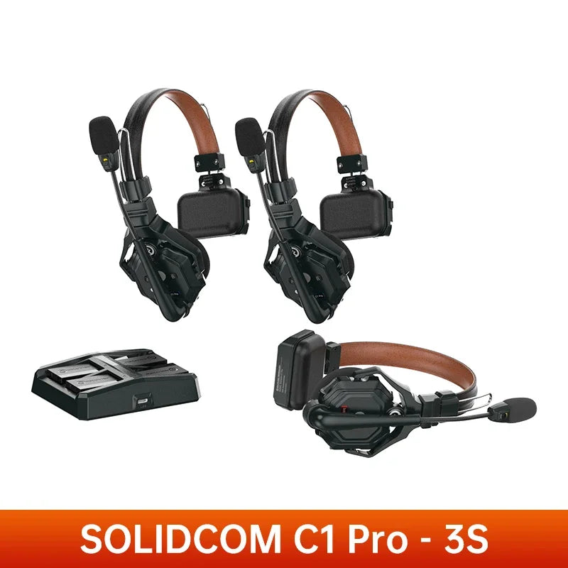 Hollyland-Sistema De Intercomunicador Inalambrico Para Comunicacion En Equipo Auriculares Con Cancelacion De Ruido ENC 1100 Pies