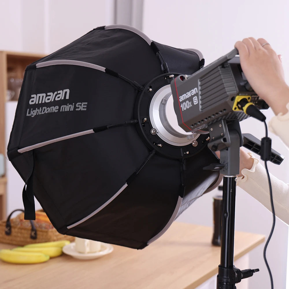 Amaran 100x S 100W Bi-Color LED Video Light for Studio Bowens Mount Silent Fan Live Streaming Photography Aputure Private