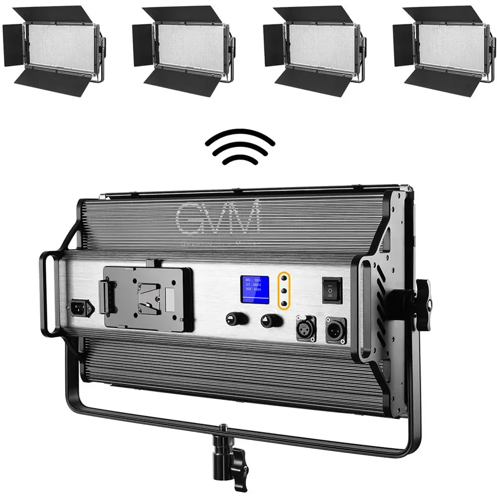 GVM Official MX150D 150W V-Battery Photographic Lighting LED Panel Light Video Studio Photography Fill Light With DMX System