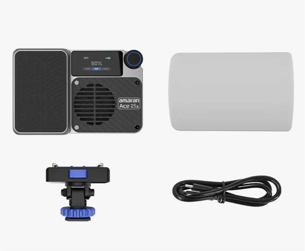 Aputure Amaran Ace 25x 25-Watt Handheld Dual Color Temperature Fill Light Built-in Lithium Battery Photographic Lighting