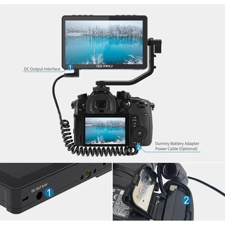 Affordable Price FEELWORLD F5 Pro V4 6 Inch Touch Screen DSLR Camera Field Monitor, 3D Photography Camera Monitor