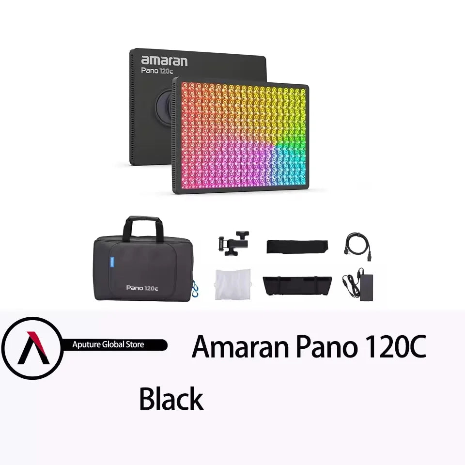 Amaran Pano 120c RGB LED Panel Video Light 120W Full Color Photography Fill Light for Filming Interview Recording