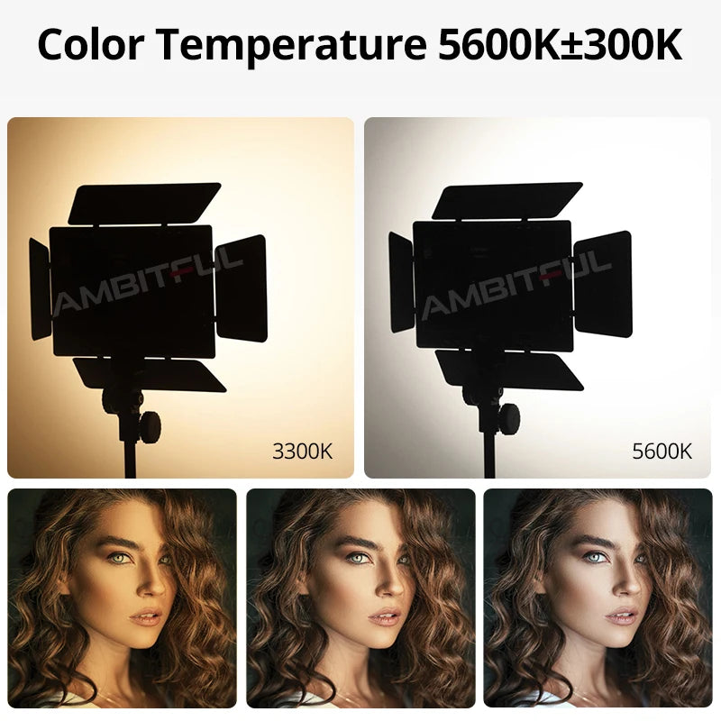 Godox LED500C 3300K-5600K Studio Video Light Lamp for Camera Camcorder Live Photo Shoot Video Recording