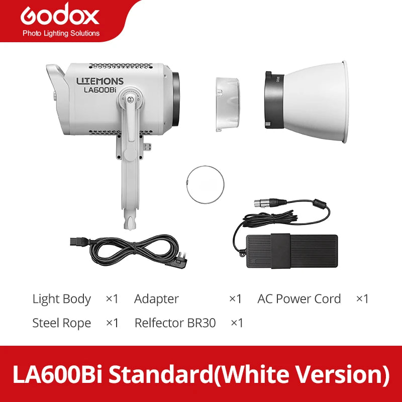Godox LA600R LA600BI 600W RGB Full-Color LED COB Video Light Supports HSI/RGBW/GEL/FX Modes for Photographic Lighting
