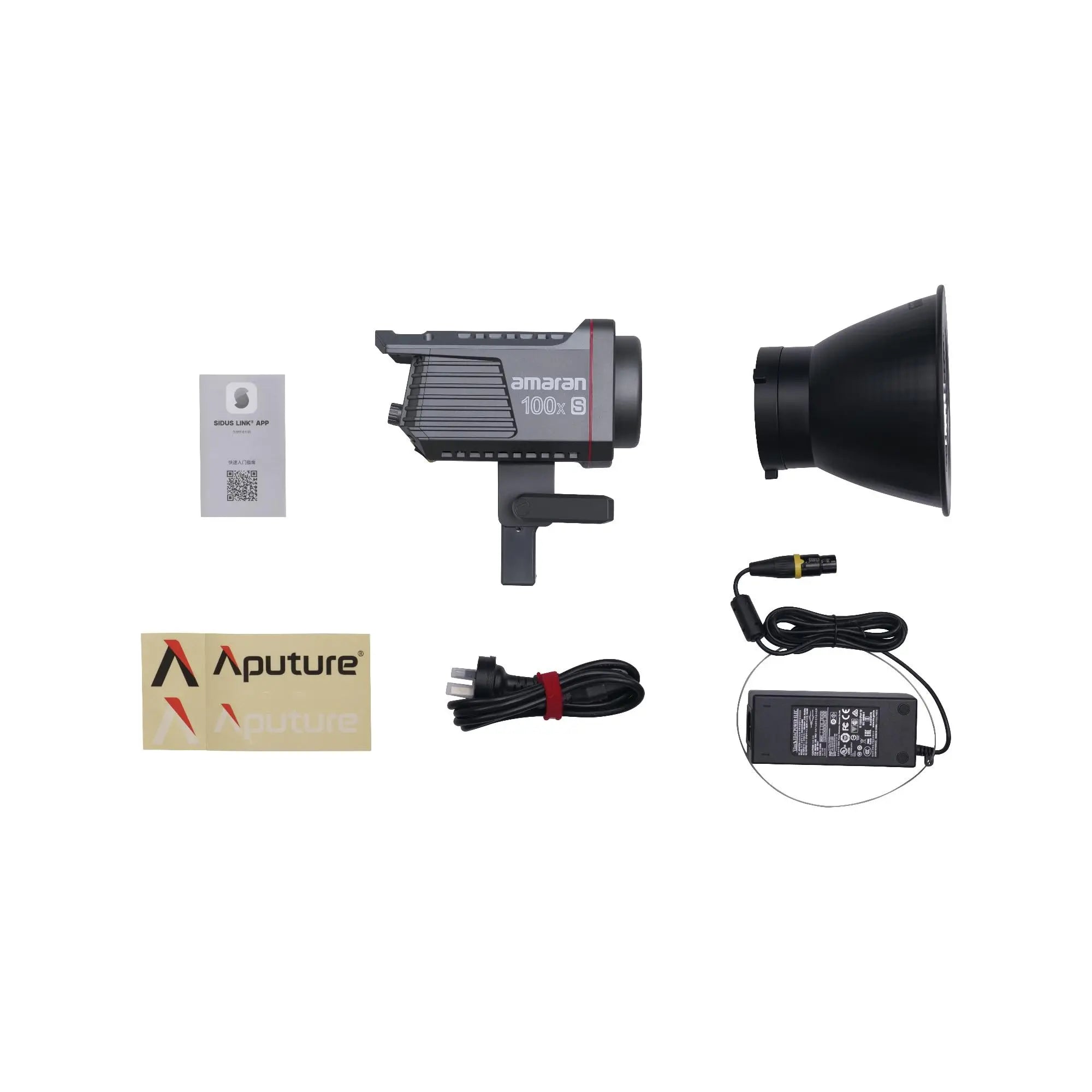 Amaran 100x S 100W Bi-Color LED Video Light for Studio Bowens Mount Silent Fan Live Streaming Photography Aputure Private