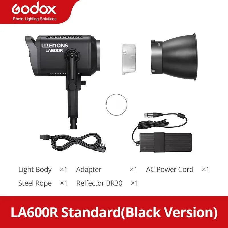 Godox LA600R 600w RGB Full-color LED COB Video Light Supports Multiple Modes-Photographic Lighting