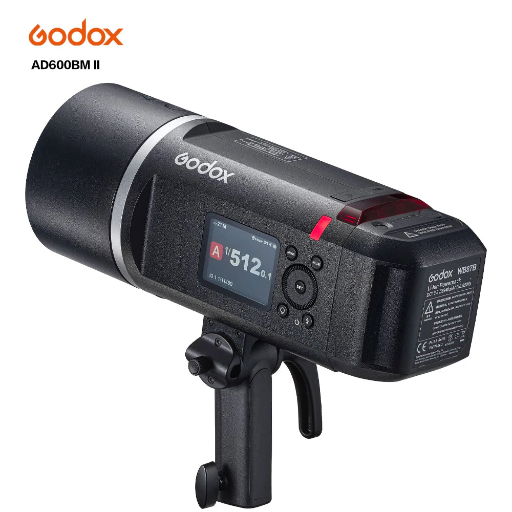 Godox AD600BMII 600Ws TTL HSS Outdoor Flash Li-on Battery with Built-in Godox 2.4G Wireless X System for Photography Studio