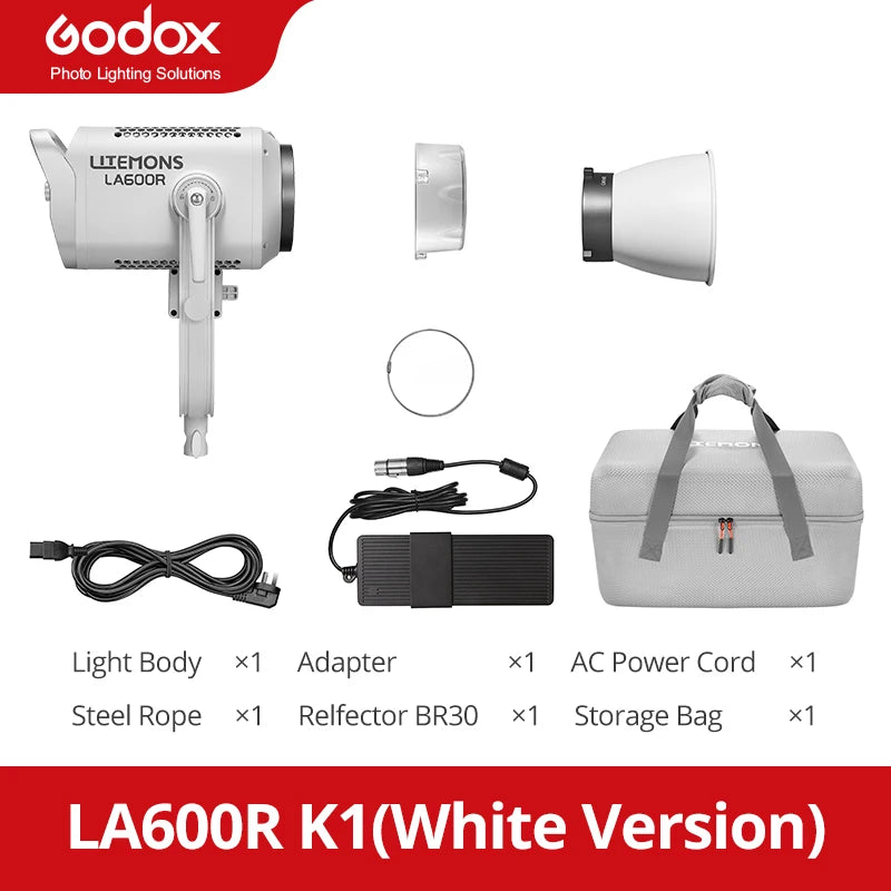 Godox LA600R LA600BI 600W RGB Full-Color LED COB Video Light Supports HSI/RGBW/GEL/FX Modes for Photographic Lighting