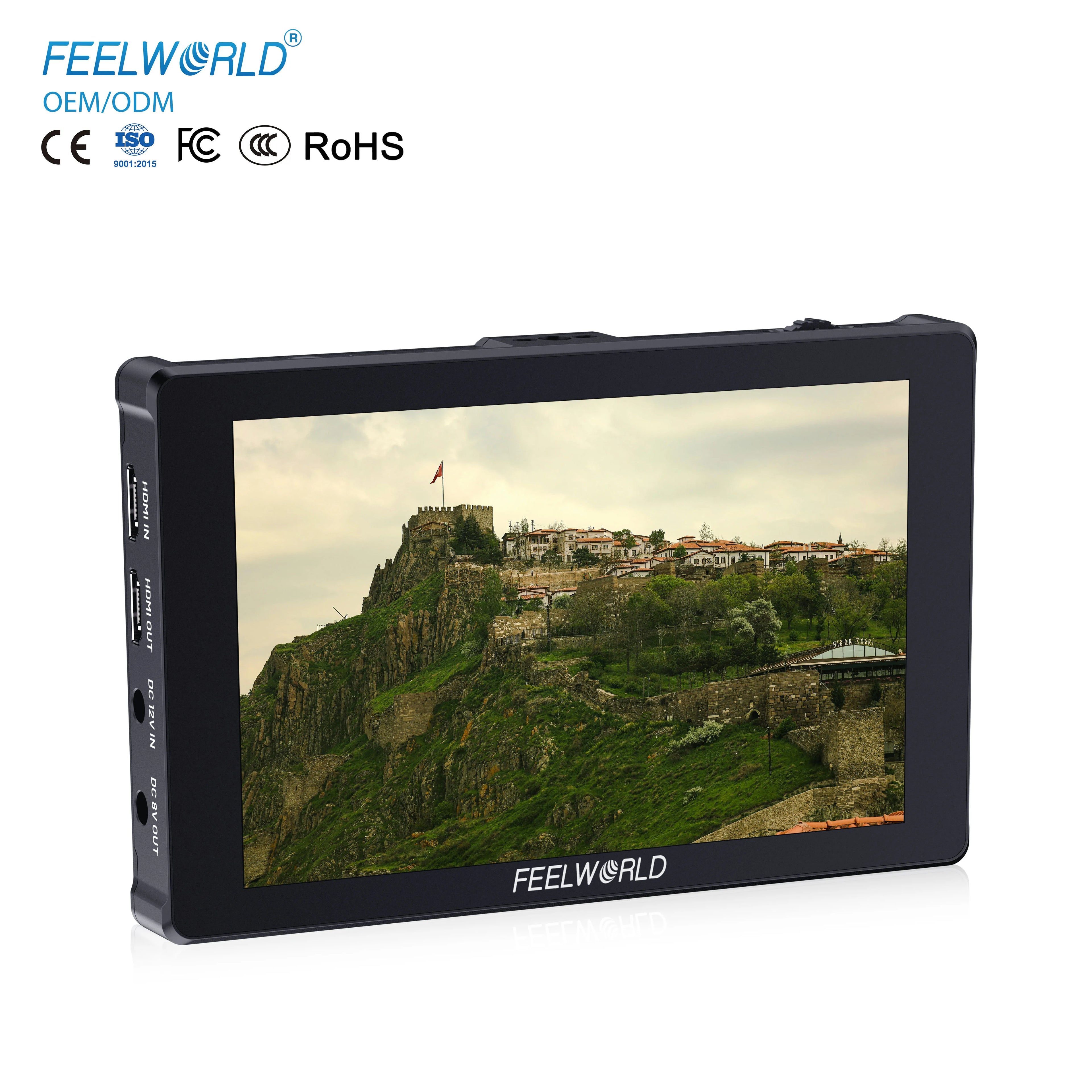 FEELWORLD F7 PLUS DSLR Camera Monitor 7-Inch Touch Screen HDMI High Brightness 1200nit OEM Custom Logo Option Factory Direct