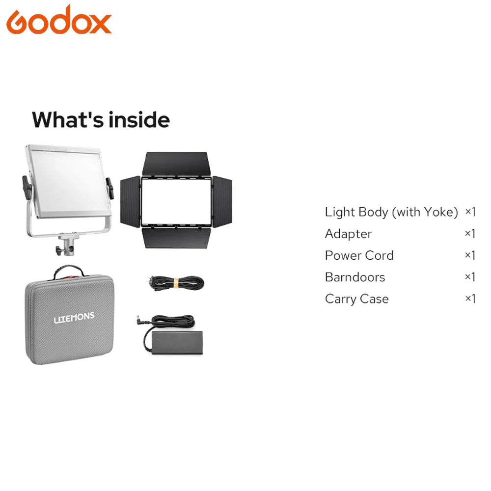Godox LITEMONS LP600R 60W 1800K-10000K RGB Color LED Light Panel Live Streaming Video Equipment Available High Brightness