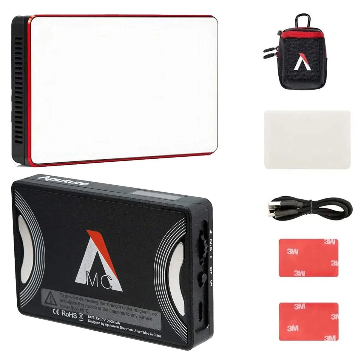 Aputure MC RGBWW LED 2000K-10000K Support Magnetic Attraction IP65 Protection 15 Built-in Light Effects and App Control