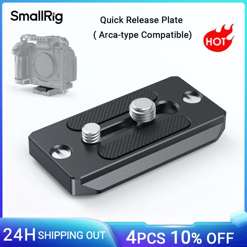 Quick Release Plate Arca-Type Compatible Plate for Dslr Camera Cage Tripod Plate Video Support Rig - 2146