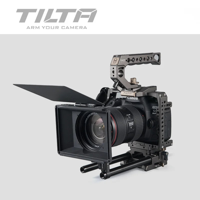 MB-T15 Mini Matte Box for DSLR Mirrorless Cameras Mattebox Lens Ring 55Mm 58Mm 77Mm 67Mm 52Mm for BMPCC 4K 6K A7 GH5 5D4