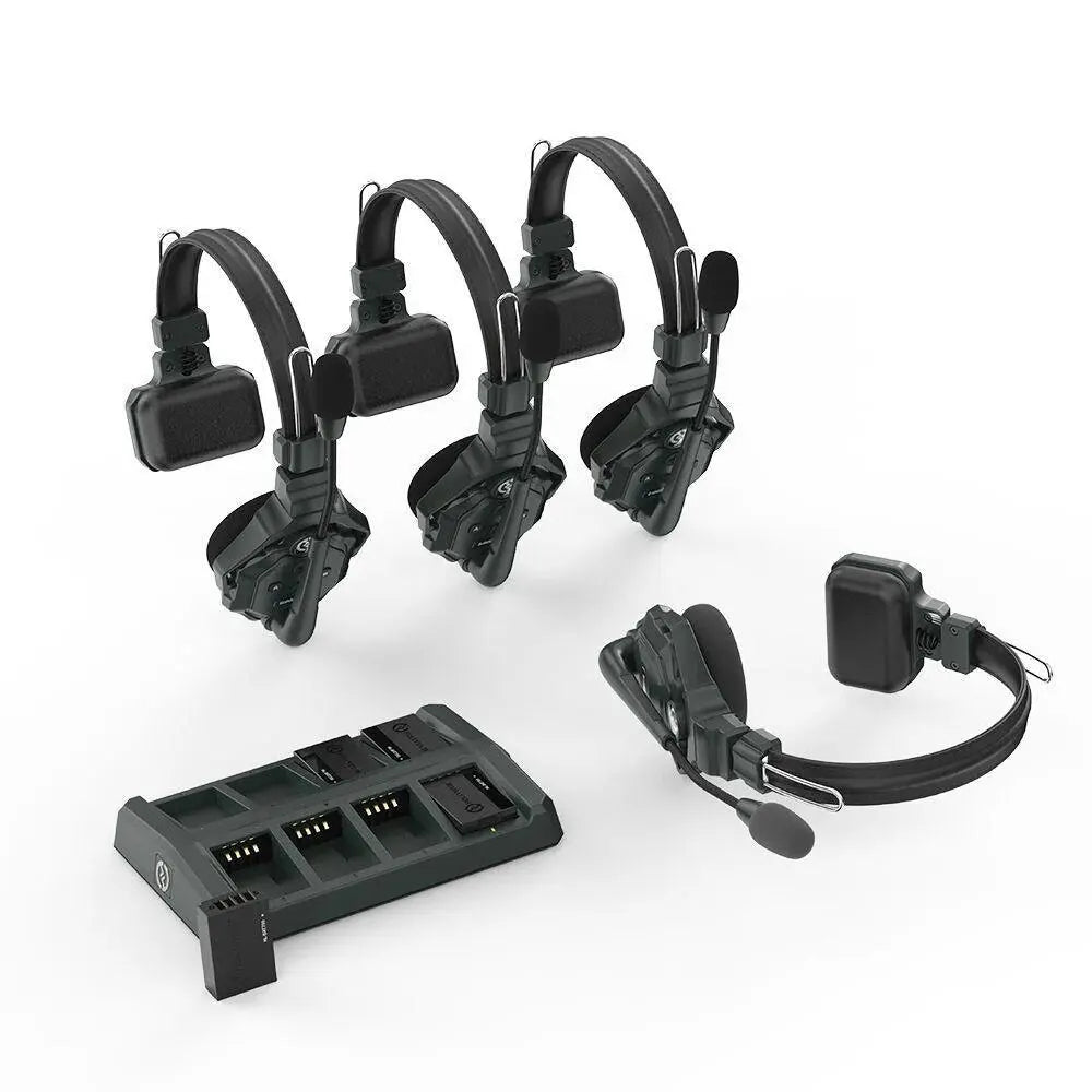 Hollyland Solidcom C1 4S 6S 8S Full-Duplex Wireless Intercom Headset System 1100Ft Active Range for Film Production Concerts