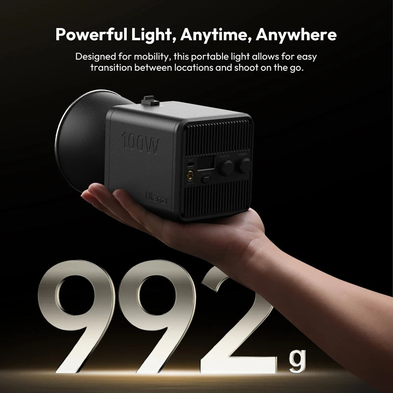 Ml100Bi | ML100RGB 100W COB Video Light 2700K-6500K Bi-Color | 360° RGB Photography Studio Light for Shot Livestreaming