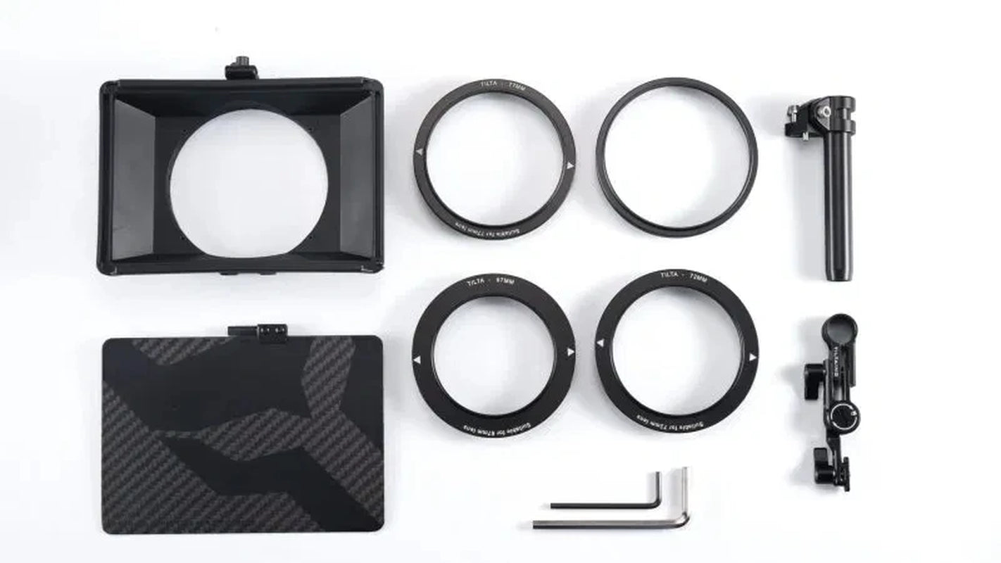 MB-T15 Mini Matte Box for DSLR Mirrorless Cameras Mattebox Lens Ring 55Mm 58Mm 77Mm 67Mm 52Mm for BMPCC 4K 6K A7 GH5 5D4