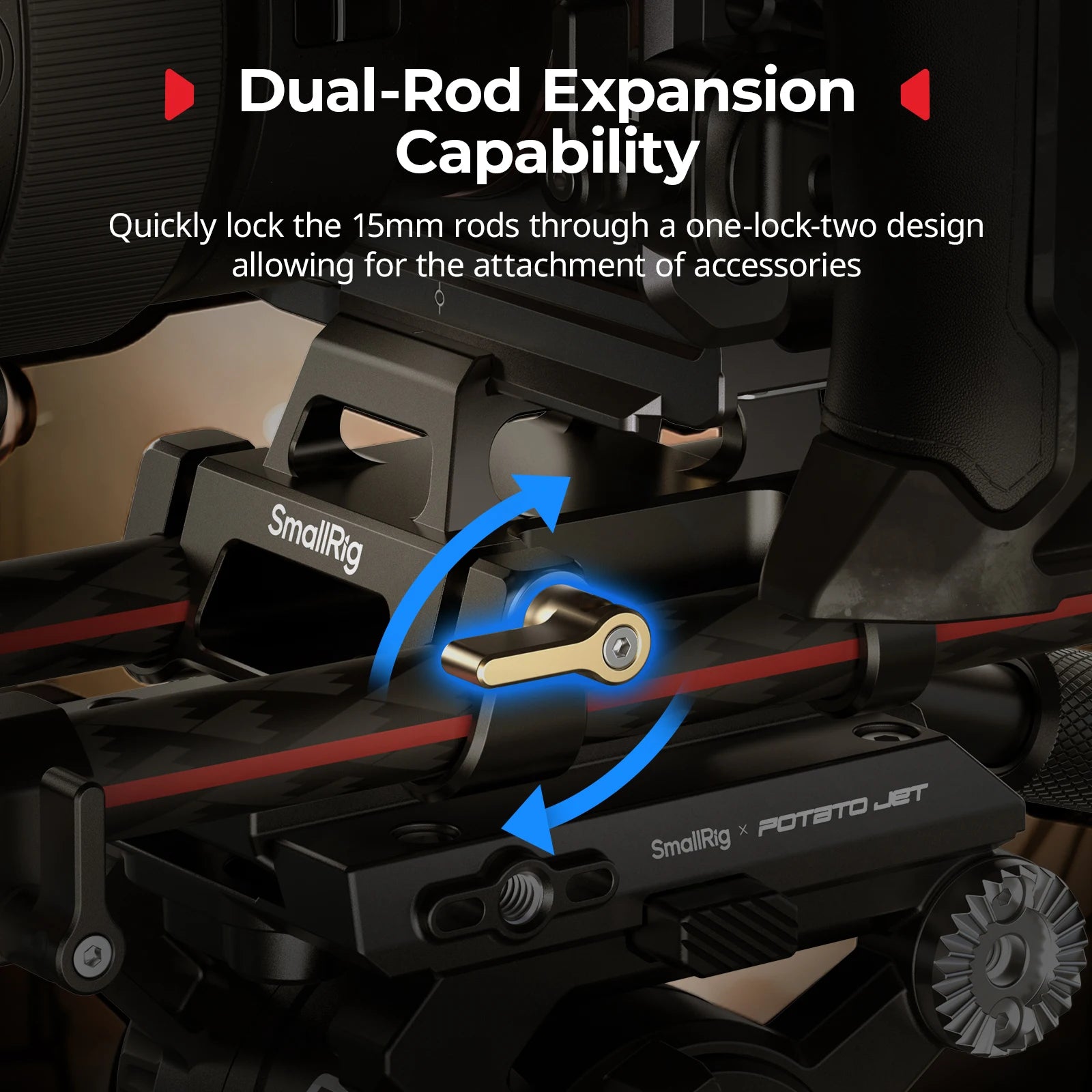 Arca-Type Mount Plate Kit with 15Mm Dual Rod Clamp Universal Integrated Arca-Swiss Baseplate W Quick Release Plate 5365